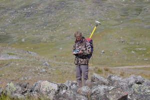 Site survey with GPS Qassiarsuk (Brattahlið)