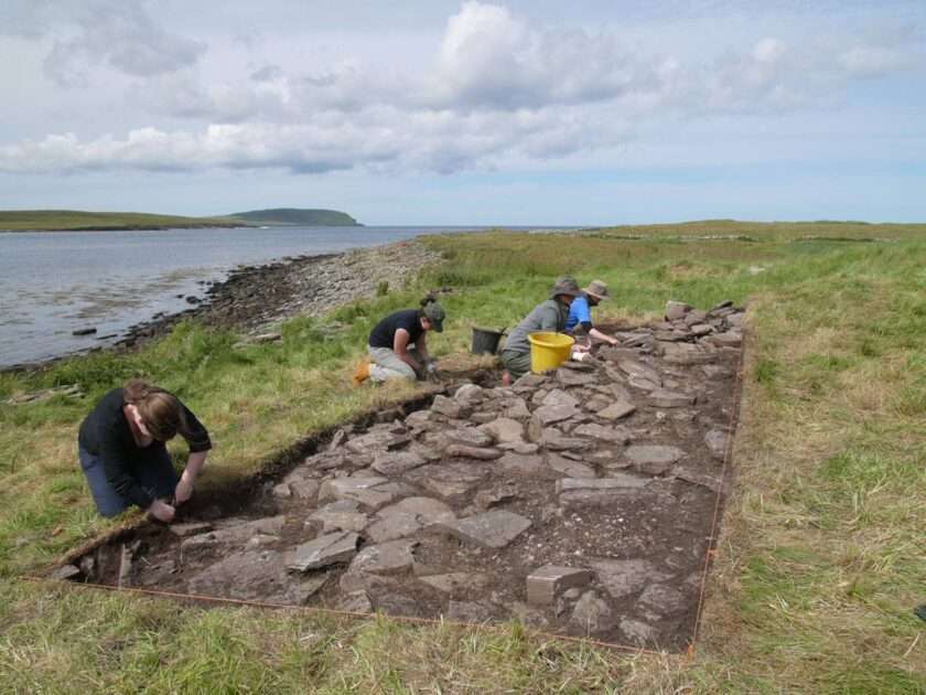 Photo of an archaeological dig
