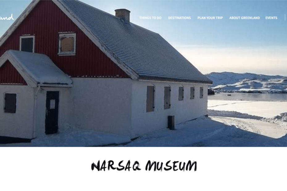 Screenshot: Narsaq Museum website