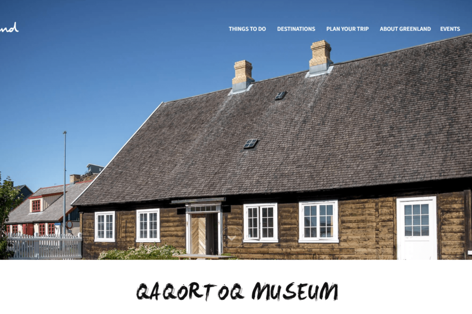 Photo of Qaqortoq Museum, in a screenshot from visitgreenland.com