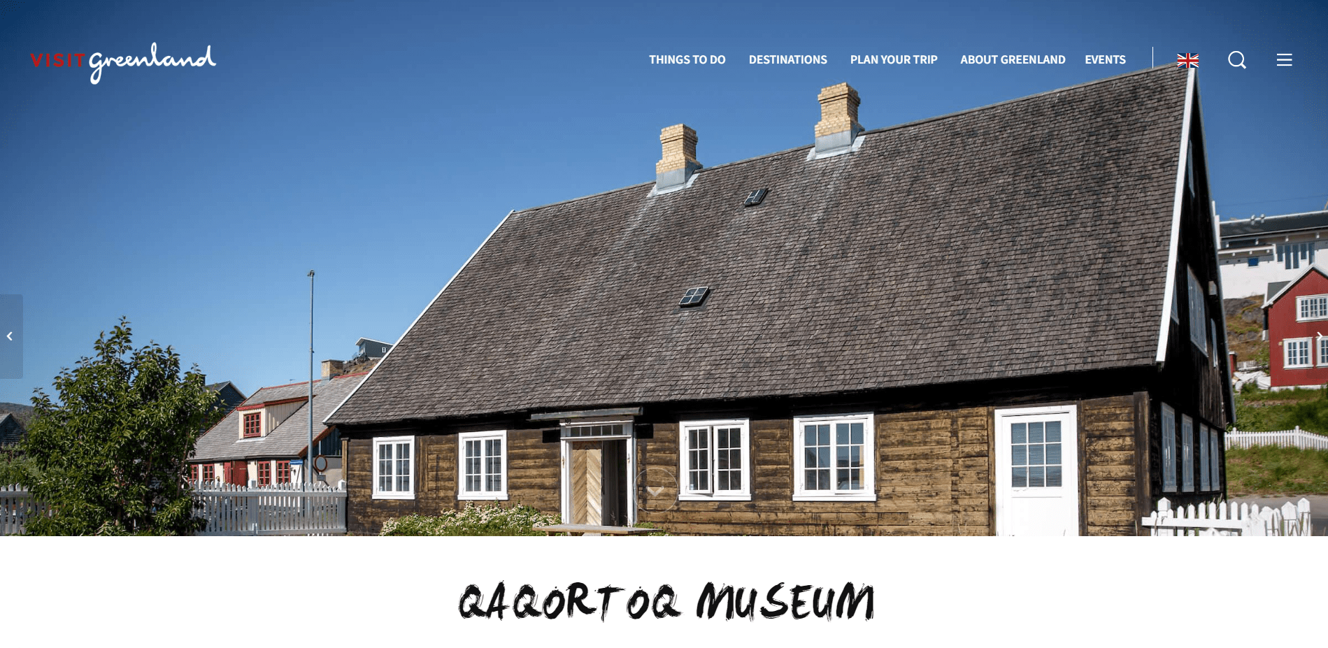 Photo of Qaqortoq Museum, in a screenshot from visitgreenland.com