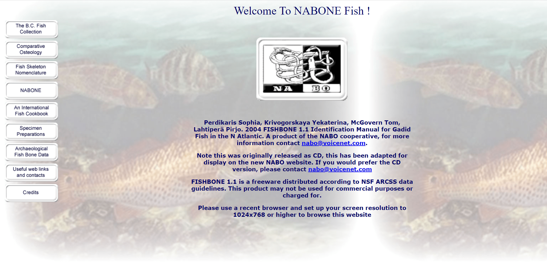 FISHBONE 1.1 Identification Manual for Gadid Fish in the N Atlantic