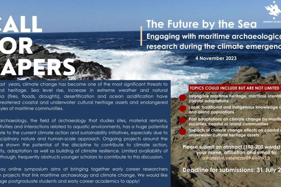 Poster: Call for papers for the Future by the Sea Conference