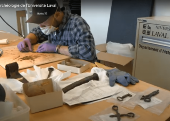 YouTube video screenshot: Laboratoires d’archéologie de l’Université Laval.