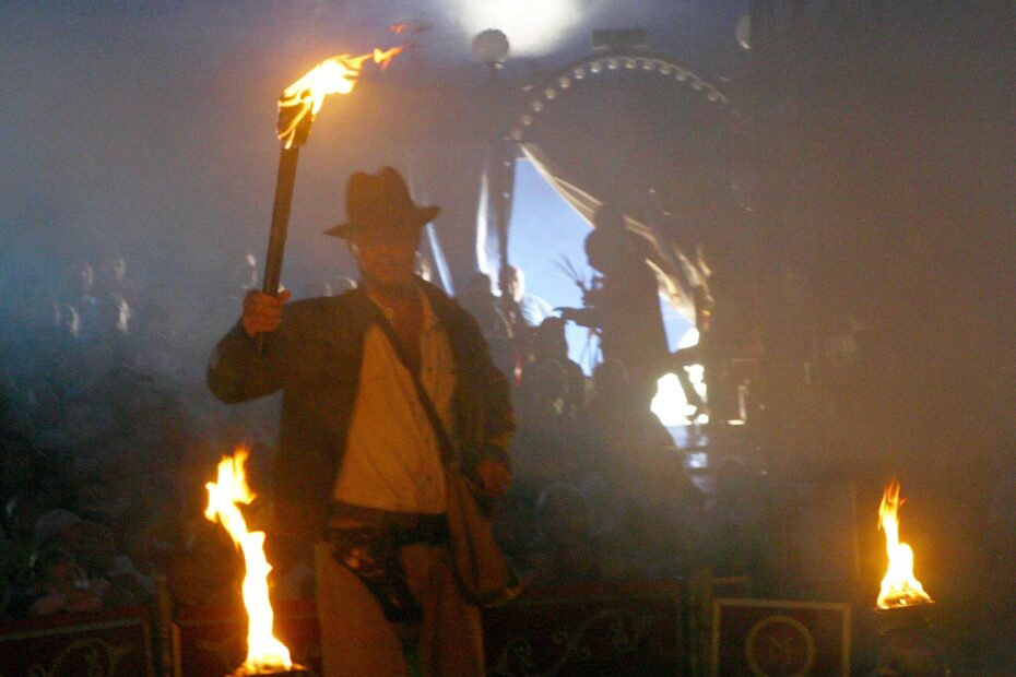 Photo of an Indiana Jones circus show