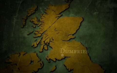Map showing Dumfries in Scotland. Source: BBC Two - Digging for Britain