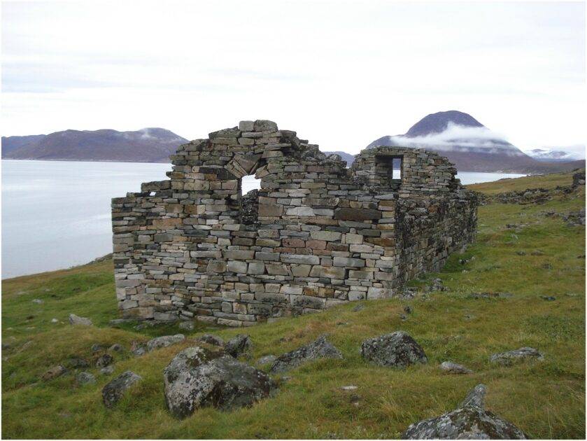 Photo of the ruins of Hvalsey church in Greenland