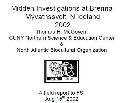 Brenna Midden Report 2002