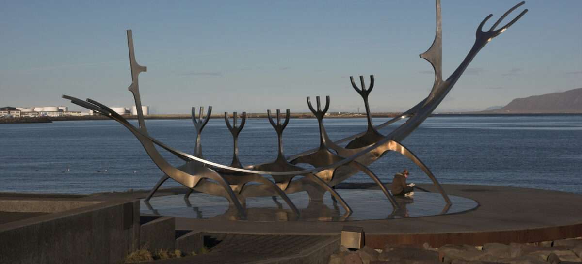 Photograph of the The Sun Voyager (Sólfar), Sæbraut, Reykjavík