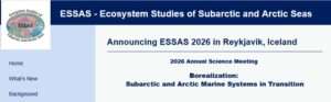Image of the ESSAS 2026 website header