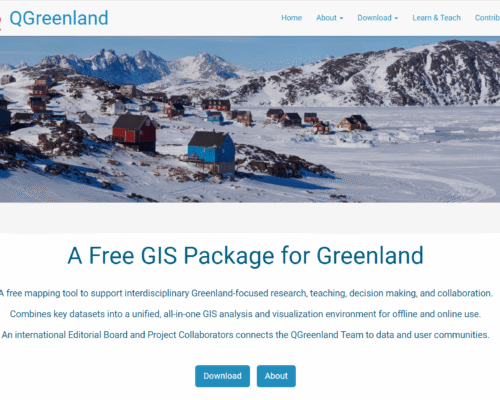 QGreenland - A Free GIS Package for Greenland