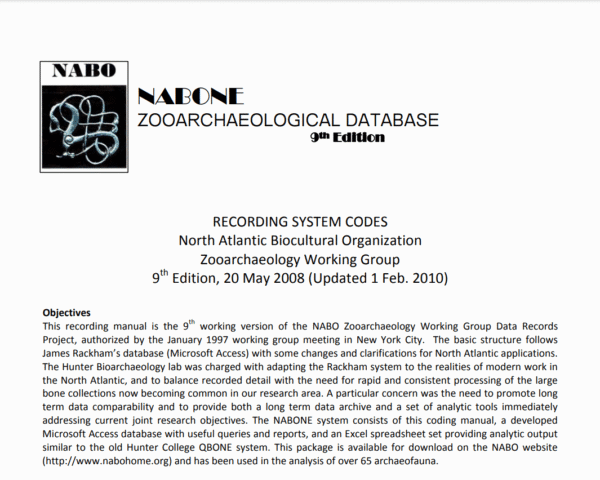 Screenshot of the NABONE document