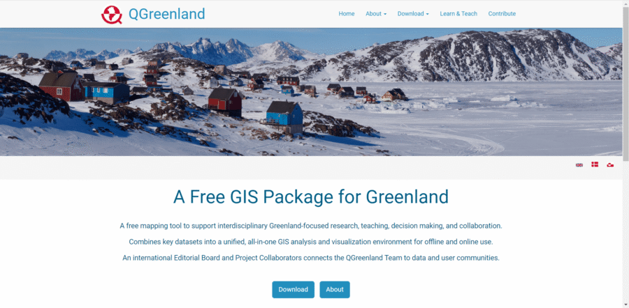 QGreenland - A Free GIS Package for Greenland