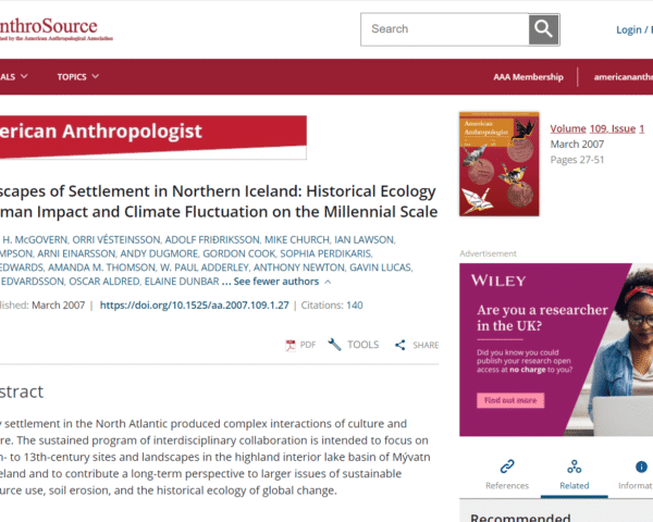 Screenshot from American Anthropologist